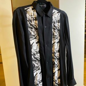 Maníere De Voir Men’s Abstract Button Up
